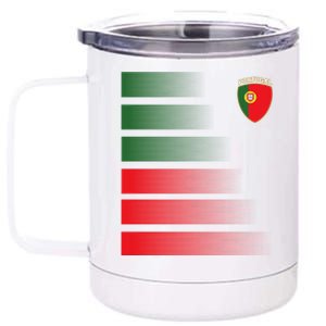 Portugal Soccer Jersey Portuguese Football Men Women 12 oz Stainless Steel Tumbler Cup