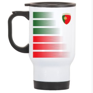 Portugal Soccer Jersey Portuguese Football Men Women Stainless Steel Travel Mug