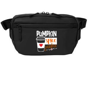 Pumpkin Spice Junkie Coffee Lover Heart Crossbody Pack