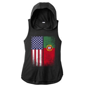 Portugal Soccer Jersey Portuguese American Flag Football Men Women Ladies PosiCharge Tri-Blend Wicking Draft Hoodie Tank