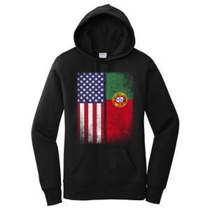 Portugal Soccer Jersey Portuguese American Flag Football Men Women Women's Pullover Hoodie