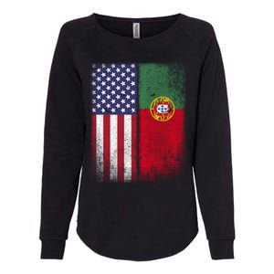 Portugal Soccer Jersey Portuguese American Flag Football Men Women Womens California Wash Sweatshirt