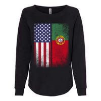 Portugal Soccer Jersey Portuguese American Flag Football Men Women Womens California Wash Sweatshirt