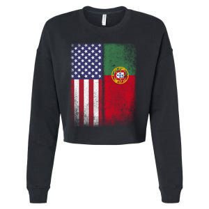 Portugal Soccer Jersey Portuguese American Flag Football Men Women Cropped Pullover Crew