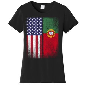 Portugal Soccer Jersey Portuguese American Flag Football Men Women Women's T-Shirt