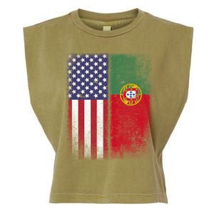 Portugal Soccer Jersey Portuguese American Flag Football Men Women Garment-Dyed Women's Muscle Tee