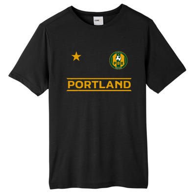 Portland Soccer Jersey Mini Badge ORIGINAL Tall Fusion ChromaSoft Performance T-Shirt