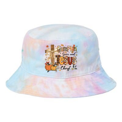 Pumpkin Spice Jesus Christ Funny Fall Thanksgiving Christian Tie Dye Newport Bucket Hat