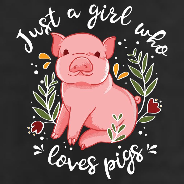 Pig Saying Just Girl Who Loves Pigs Pig Lovers Design Adult Drive Performance Visor