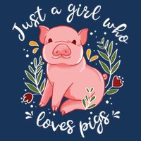 Pig Saying Just Girl Who Loves Pigs Pig Lovers Design Cooling Performance Crew T-Shirt