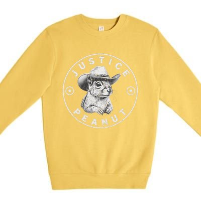 Peanut Squirrel Justice For Peanut The Squirrel Women Premium Crewneck Sweatshirt