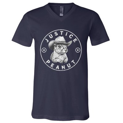 Peanut Squirrel Justice For Peanut The Squirrel Women V-Neck T-Shirt