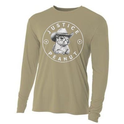 Peanut Squirrel Justice For Peanut The Squirrel Women Cooling Performance Long Sleeve Crew