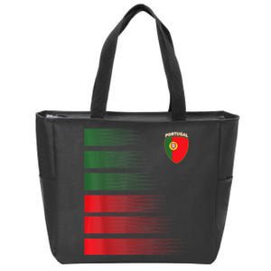 Portugal Soccer Jersey Football Portugal Soccer Zip Tote Bag