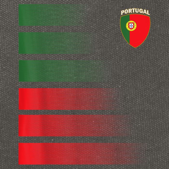 Portugal Soccer Jersey Football Portugal Soccer Cotton Canvas Backpack