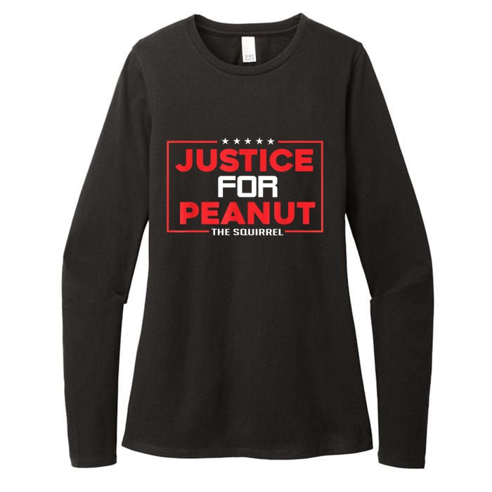 Peanut Squirrel Justice For Peanut Funny The Squirrelgift Womens CVC Long Sleeve Shirt