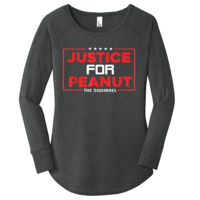 Peanut Squirrel Justice For Peanut Funny The Squirrelgift Women's Perfect Tri Tunic Long Sleeve Shirt