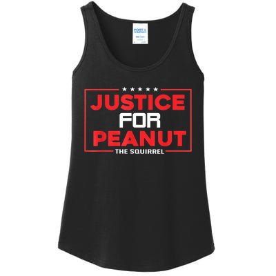 Peanut Squirrel Justice For Peanut Funny The Squirrelgift Ladies Essential Tank