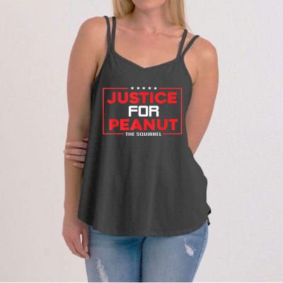 Peanut Squirrel Justice For Peanut Funny The Squirrelgift Women's Strappy Tank