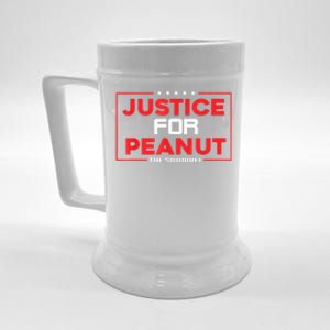 Peanut Squirrel Justice For Peanut Funny The Squirrelgift Beer Stein