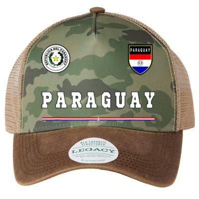 Paraguay Sportsoccer Jersey Flag Football Legacy Tie Dye Trucker Hat