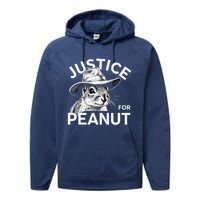 Peanut Squirrel Justice For Peanut Performance Fleece Hoodie