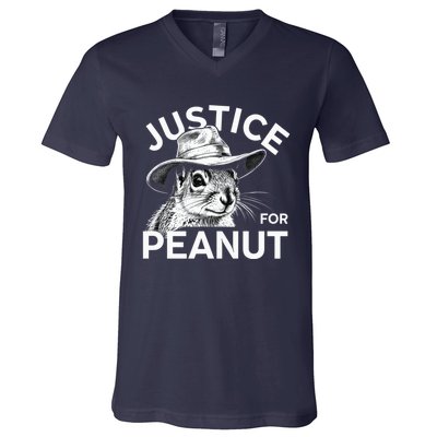 Peanut Squirrel Justice For Peanut V-Neck T-Shirt