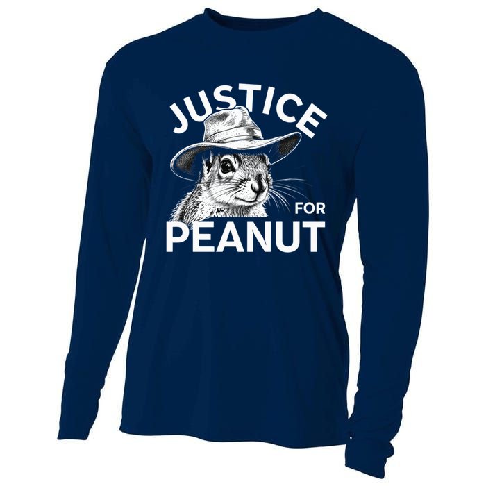 Peanut Squirrel Justice For Peanut Cooling Performance Long Sleeve Crew