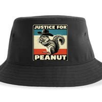 Peanut Squirrel Justice For Peanut Vintage Sustainable Bucket Hat