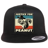 Peanut Squirrel Justice For Peanut Vintage Flat Bill Trucker Hat