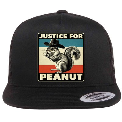 Peanut Squirrel Justice For Peanut Vintage Flat Bill Trucker Hat