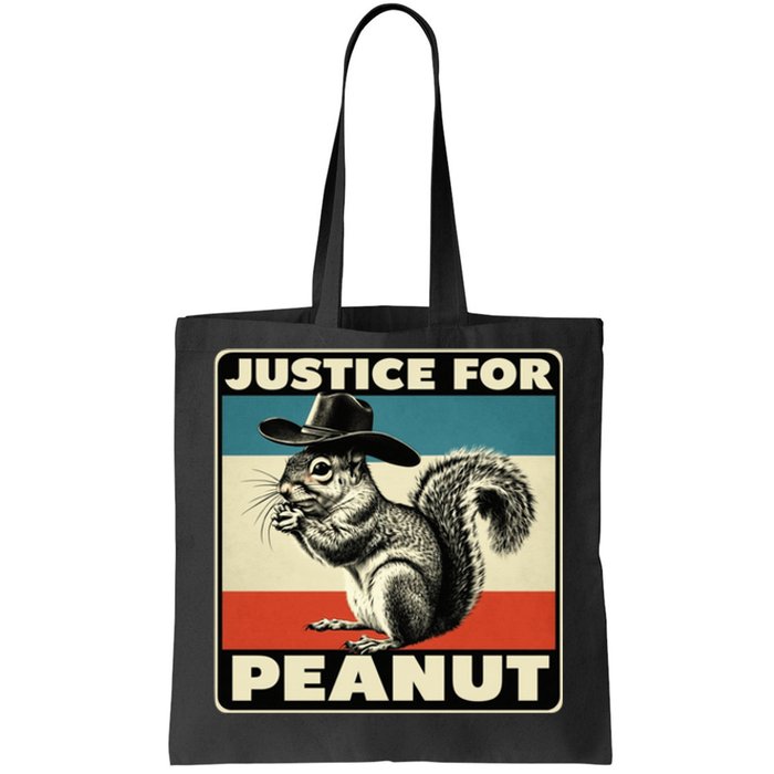 Peanut Squirrel Justice For Peanut Vintage Tote Bag