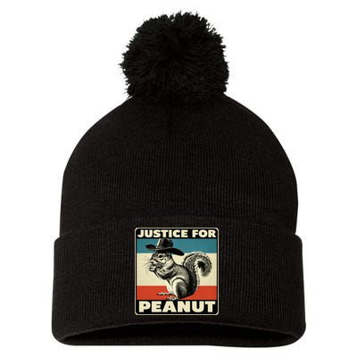 Peanut Squirrel Justice For Peanut Vintage Pom Pom 12in Knit Beanie