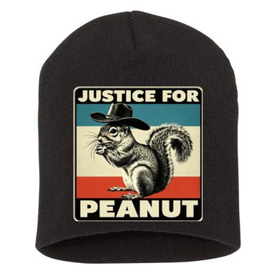 Peanut Squirrel Justice For Peanut Vintage Short Acrylic Beanie