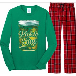 Pickle Slut Juicy Big Adult Dill Pickle Long Sleeve Pajama Set