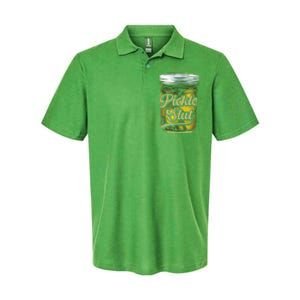 Pickle Slut Juicy Big Adult Dill Pickle Softstyle Adult Sport Polo