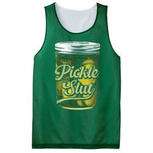 Pickle Slut Juicy Big Adult Dill Pickle Mesh Reversible Basketball Jersey Tank