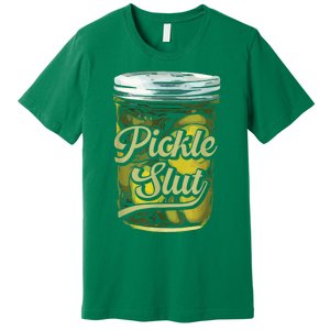 Pickle Slut Juicy Big Adult Dill Pickle Premium T-Shirt