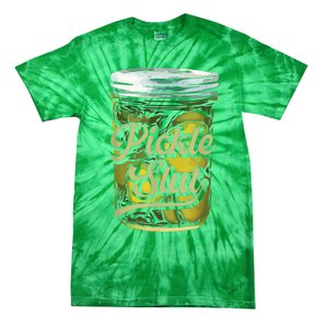 Pickle Slut Juicy Big Adult Dill Pickle Tie-Dye T-Shirt