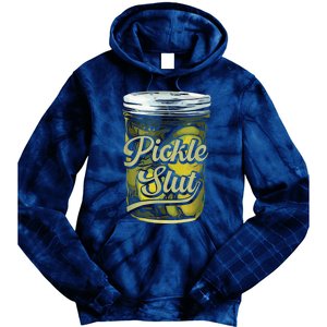 Pickle Slut Juicy Big Adult Dill Pickle Tie Dye Hoodie