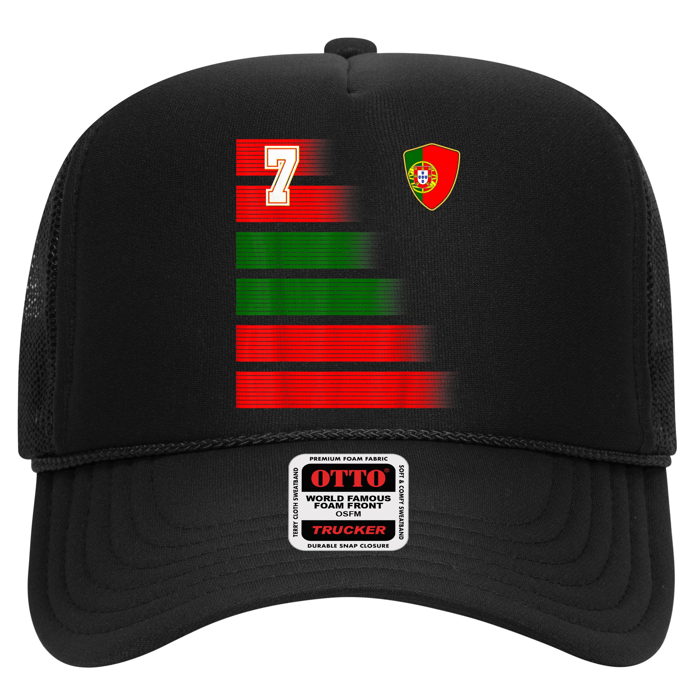 Portugal Soccer Jersey Flag Retro 7 Portuguese Football Hat
