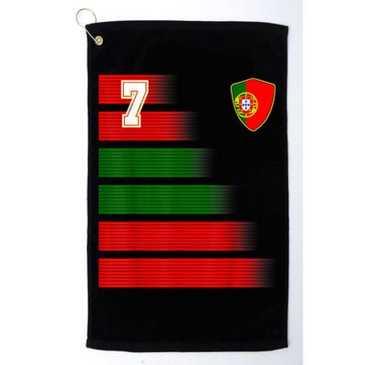 Portugal Soccer Jersey Flag Retro 7 Portuguese Football Golf Towel