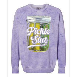 Pickle Slut Juicy Big Dill Pickle Lover Colorblast Crewneck Sweatshirt