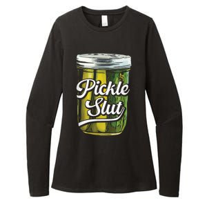 Pickle Slut Juicy Big Dill Pickle Lover Womens CVC Long Sleeve Shirt