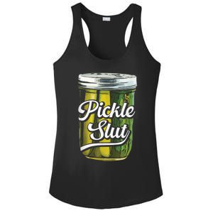 Pickle Slut Juicy Big Dill Pickle Lover Ladies PosiCharge Competitor Racerback Tank