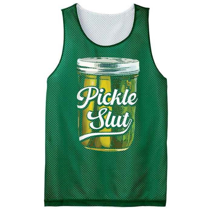 Pickle Slut Juicy Big Dill Pickle Lover Mesh Reversible Basketball Jersey Tank