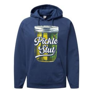 Pickle Slut Juicy Big Dill Pickle Lover Performance Fleece Hoodie