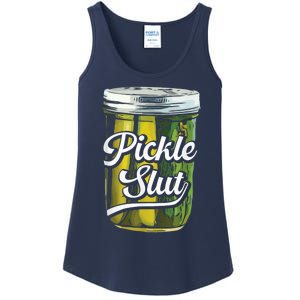 Pickle Slut Juicy Big Dill Pickle Lover Ladies Essential Tank