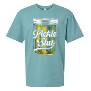 Pickle Slut Juicy Big Dill Pickle Lover Sueded Cloud Jersey T-Shirt