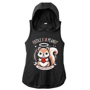 Peanut Squirrel Justice For Peanut The Squirrel Ladies PosiCharge Tri-Blend Wicking Draft Hoodie Tank